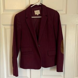 LOFT Red Blazer Classic Tailored Suit Jacket